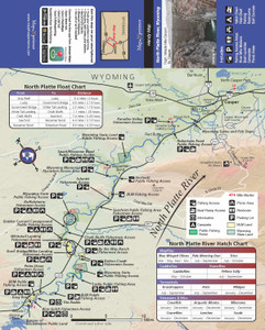 Map the Xperience North Platte River, Wyoming Fishing and Fly Fishing Map